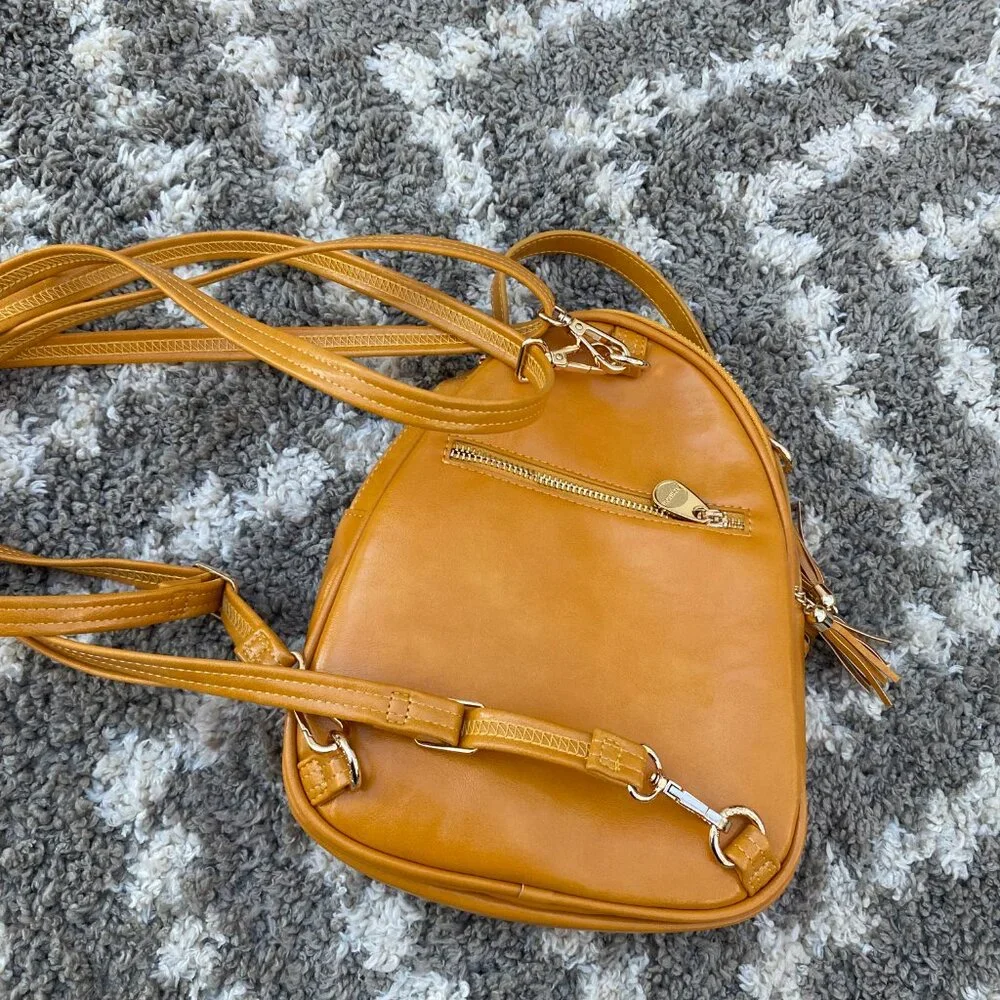 Butterfly Backpack Handbag Yellow Sequin Butterfly mini backpack